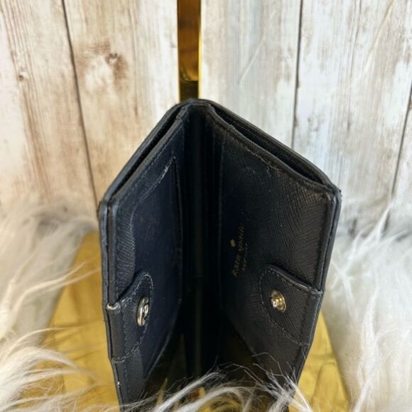 Kate Spade Serenade Haven Lane Black Glitters Mini Wallet WLRU3228 - Picture 2 of 3